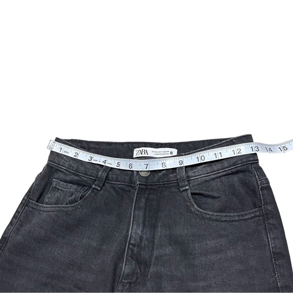ZARA High Waist Black Jeans Size 2 - Picture 8 of 9